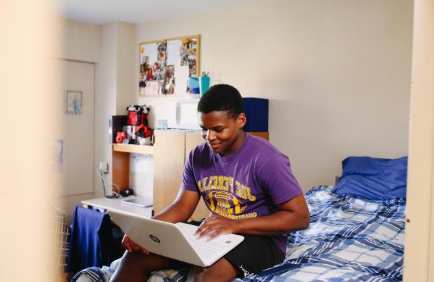 Student in Dorm Room